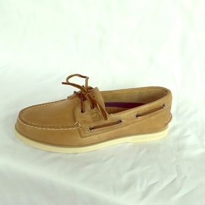 Sperry Topsider Mens Boat Shoe Oatmeal Size 7.5